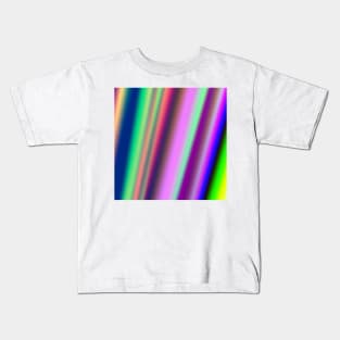 blue green white abstract texture background pattern Kids T-Shirt